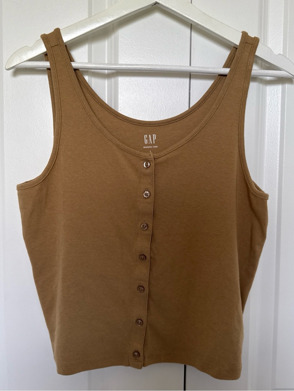 Gap Modern Tank Size L Beige Super Soft Lounge Wear Travel